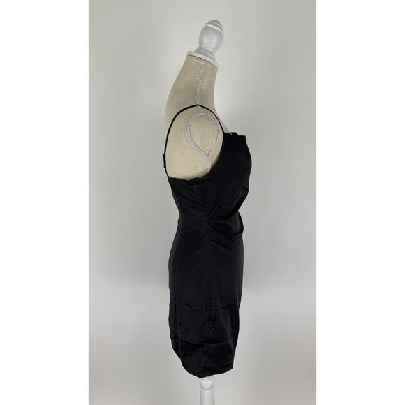 Verdusa Womens Black Sleeveless Cowl Neck Mini Slip Dress Size Medium NWT - Picture 8 of 12